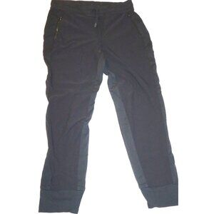 Athleta Headlands Black Trek Joggers Size 10 Zipper Pockets Running Gym